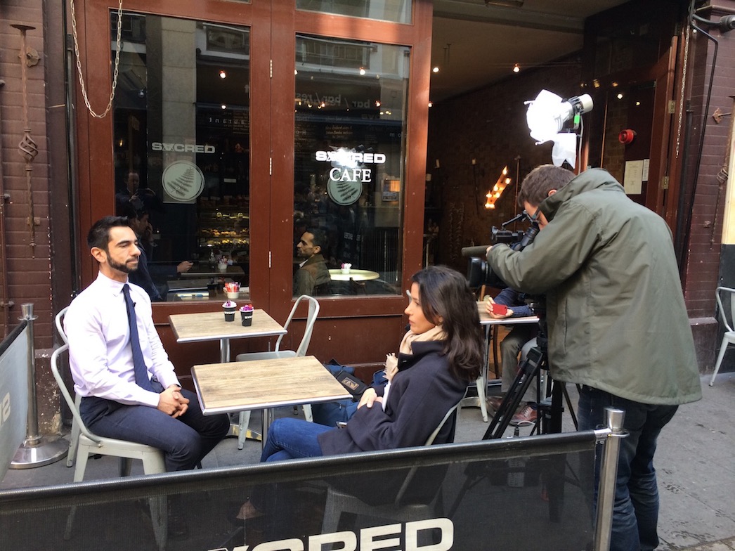 James Frater Media CNN Coffee Filming